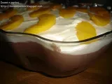 Receita Sobremesa de bolo de laranja com mousse de chocolate e natas