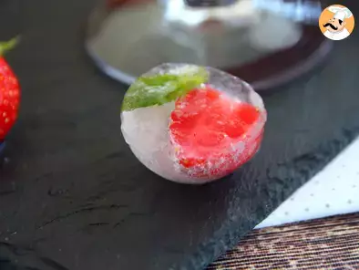 Receita Gelo com frutas vermelhas