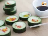 Cucumber sushi rolls - Video recipe ! - Preparation step 6