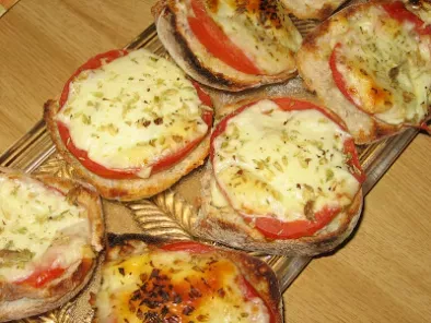 Brie cheese and tomato on toast