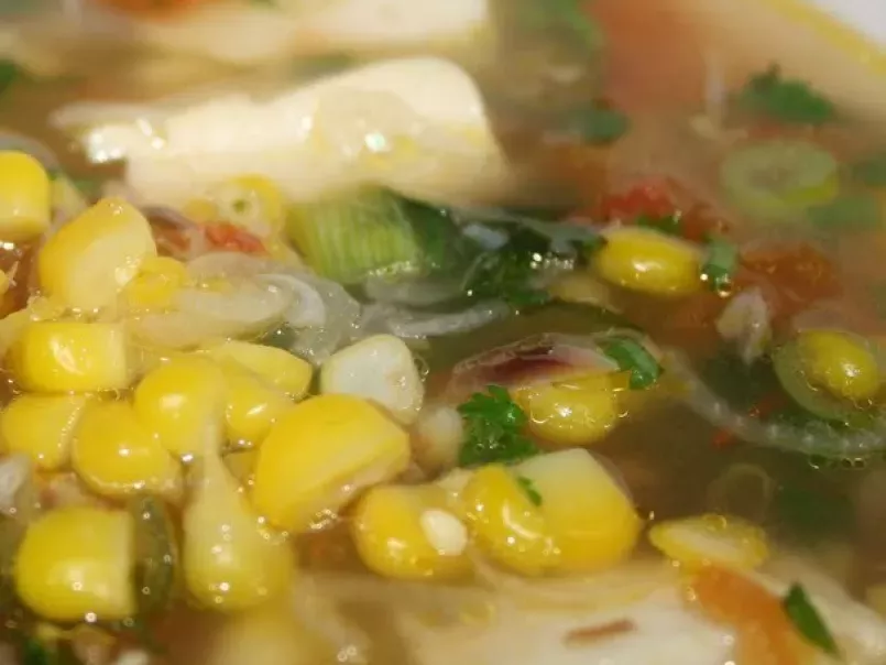 Corn Soup (Indian Style) - Vegetarian