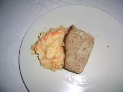 Rolo de Carne com Puré de batata e cenoura / Meatloaf with Mashed potato and carrots