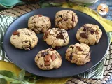 Receita Cookies de chocolate com amendoim e amêndoas