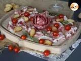 Recipe What do you put in a cold cut platter? rose folding with salami!