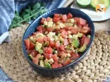 Recipe Watermelon, feta, avocado and cucumber salad: extra fresh!