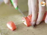 Salmon rolls with goat cheese - Video recipe ! - Preparation step 4