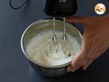 Vegetarian verrines: pea cream, parmesan crumble and mascarpone cream - Preparation step 6