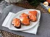 Toasts with smoked salmon and goatcheese - Preparation step 4