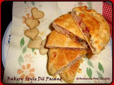 Bakery Style Dil Pasand( Sweet Puffs Filled With Coconut and Tuti-Fruity)