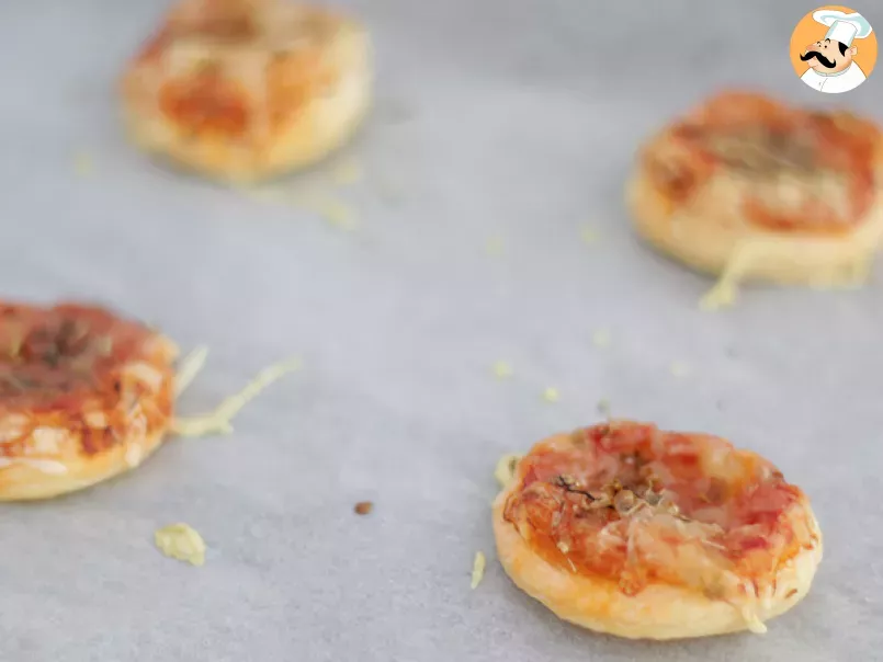 Mini pizzas de massa folhada