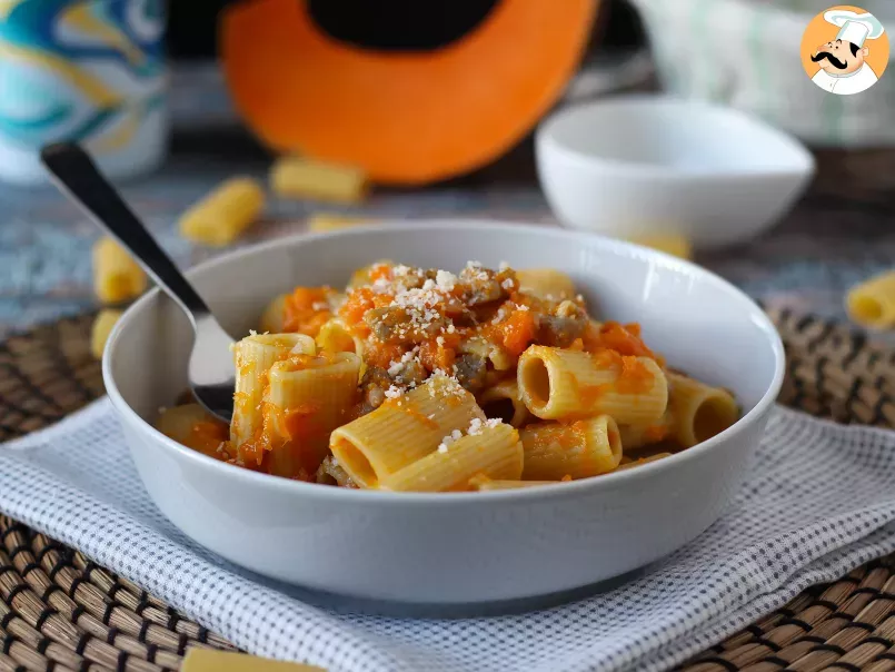Pumpkin and sausage meat pasta - photo 2