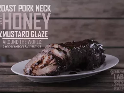 Roast Pork Neck With Honey Mustard Glaze