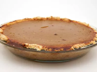 Roasted Pumpkin Pie with an Easy No-Roll Pie Crust