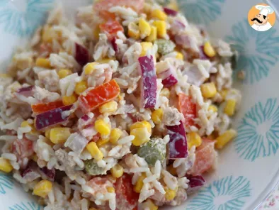 Salada de arroz (com atum e milho), foto 1