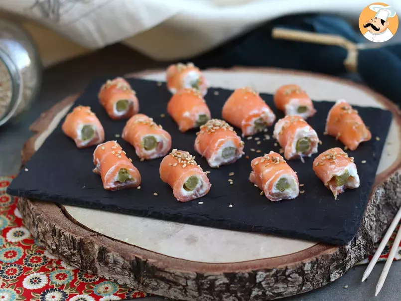 Salmon rolls with goat cheese - Video recipe ! - photo 4