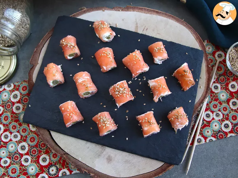 Salmon rolls with goat cheese - Video recipe ! - photo 5