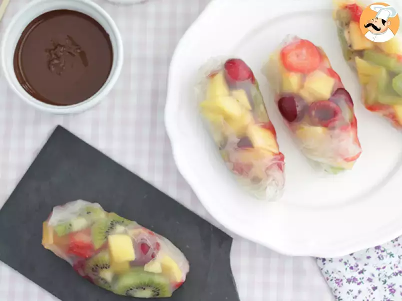 Spring rolls with fruits - Video recipe ! - photo 3